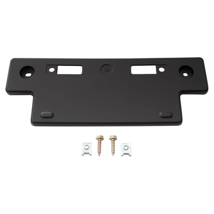 TRQ Front License Plate Bracket Black Compatible w