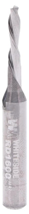 Whiteside RD1600 Spiral Downcut Straight Router Bit: 1/8 Inch Cutting Diameter, 1/4 Inch Shank, 1/2 Inch Cutting Length