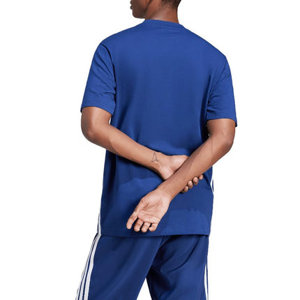 adidas Men's Short Sleeve T-Shirt, Dark Blue/White, XXL