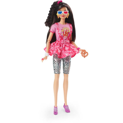 Barbie Doll, Black Hair, 80s-Inspired Movie Night,