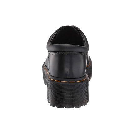 Dr. Martens Unisex-Adult 5-Eye Style 8053 Quad, Black Polished Smooth, 7 Women/6 Men