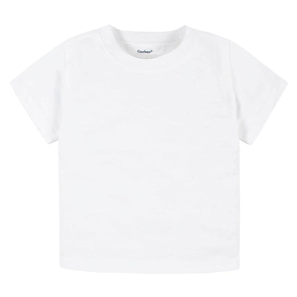 Gerber Baby Toddler 5-Pack Solid Short Sleeve T-Shirts Jersey 160 GSM, Light Pink, 18 Months