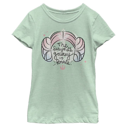 STAR WARS Future Girls Short Sleeve Tee Shirt, Mint, Medium