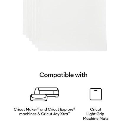 Cricut Printable Vinyl, Transparent, 8.5" x 11" (40)