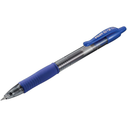 Pilot G2 Retractable Premium Gel Ink Roller Ball Pens, Fine Point, Blue Ink, Dozen Box -31021
