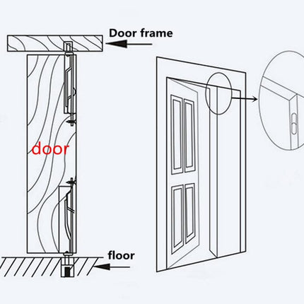 szhdxsy Hidden Latch & Bolt 304 Stainless Steel 6 inch(15cm) Security Door Bolt Latch, Double Door Lever Action Flush Bolt Latch, French Door Slide Bolt Lock,Silver (2-Pack)