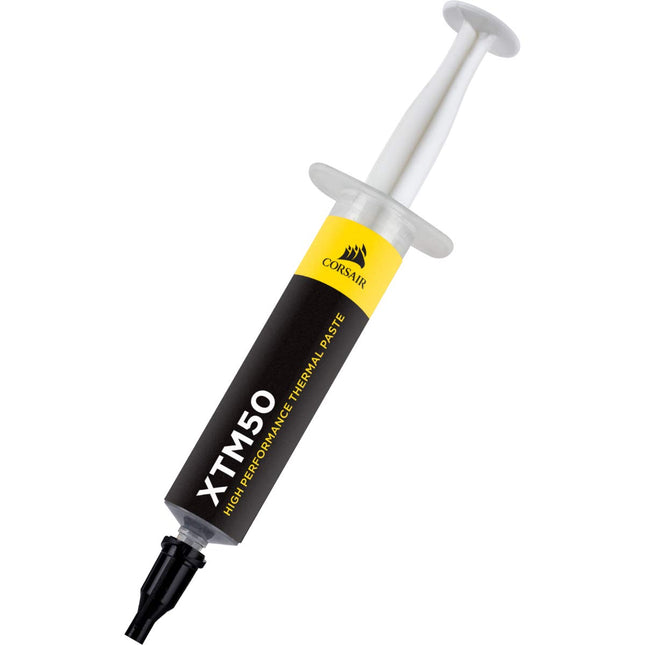 Corsair CT-9010002-WW Kit de Pasta Térmica para CPU/GPU XTM50, Alto Rendimiento, Impedancia Térmica Ultra Baja, a Base de Óxido de Zinc de Primera Calidad, Incluye Plantilla de Aplicación y Esparcidor, 5 G