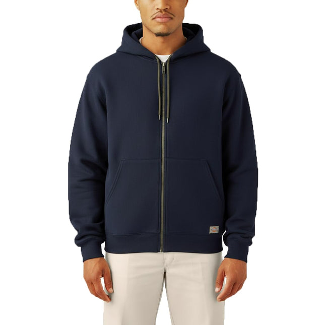 Dickies Men's Full Zip Thermal Lined Fleece Hoodie