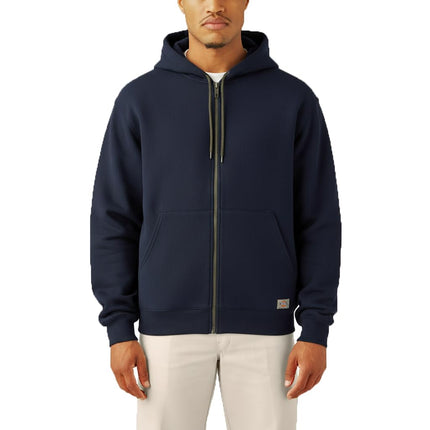 Dickies Mens Full Zip Thermal Lined Fleece Hoodie,