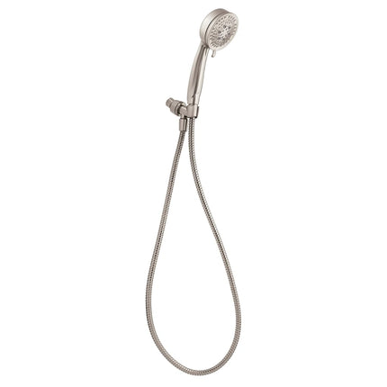 Moen 26015srn Caldwell Ensemble de douchette multifonction avec tuyau métallique de 60 pouces, nickel brossé anti-taches