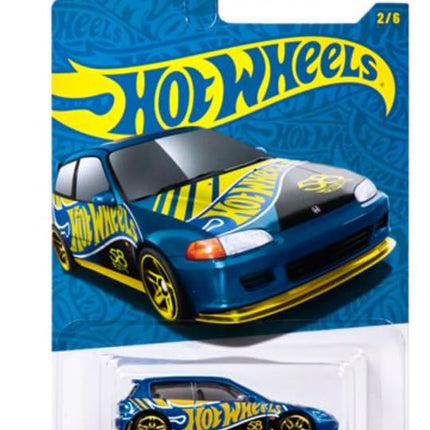 Hot Wheels 58th Anniversary Pearl and Chrome Vehicle Set, Blue and Gold, 2026 Collection, Set of 5, NO Chase