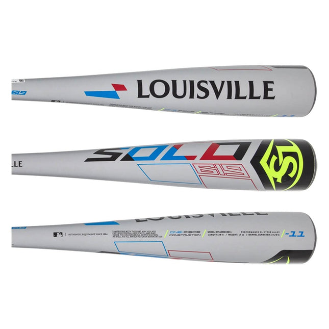 Louisville Slugger 2019 Solo 619 (-11) 2 5/8" USA Baseball Bat, 28"/17 oz