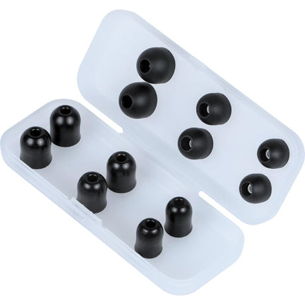 Klein Tools 69475 Ear Tips for Klein Tools AESEB1S Situational Awareness Bluetooth Earbuds, 3 Pairs Each of Replacement Memory Foam and Silicone Tips, Sizes S/M/L