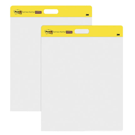 Post-it Super Sticky Self Stick Wall Pad Meeting Chart 566 White 58.4 cm x 50.8 cm 20 Sheets/Pad 2 Pads/Pack 100% PEFC SGSCH-PEFC-COC-110078