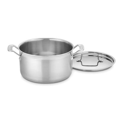 CUISINART MCP44-24N MultiClad Pro Stainless 6-Quart Saucepot with Cover, Silver