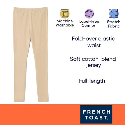 French Toast Girls' Toddler Solid Legging, red, 3T