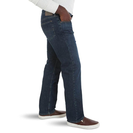Wrangler Authentics Men's Comfort Flex Waist Relaxed Fit Jean, Carbon, 30W x 32L