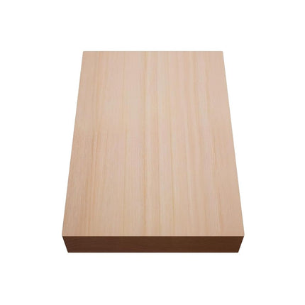 4 1/2"W x 6 1/2"H x 1"P Americraft Solid Hardwood Stain Grade Smooth Plinth Block with Squared Edge, Cherry