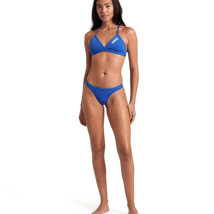ARENA Performance Women's Solid Team Bikini Bottom Royal-White
