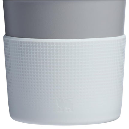 STANLEY Quencher Boot and Straw Cover Cap | Anti-Slip Silicone Protector for 20 & 30 oz Tumbler with Handle | Accessory Set for Stainless Steel Drinking Cup | Pale Stone