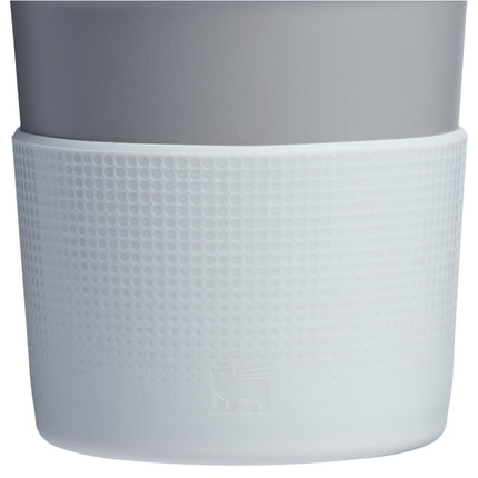 STANLEY Quencher Boot and Straw Cover Cap | Anti-Slip Silicone Protector for 20 & 30 oz Tumbler with Handle | Accessory Set for Stainless Steel Drinking Cup | Pale Stone