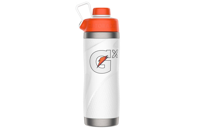 Gatorade Gx Stainless Steel Bottle, White, 32oz