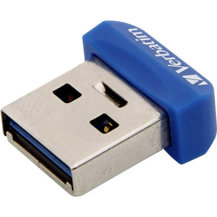 Verbatim Store 'n' Stay NANO USB 3.0 Stick - 64 GB, USB Stick with USB 3.0 Interface, Super-Flat Design, blue