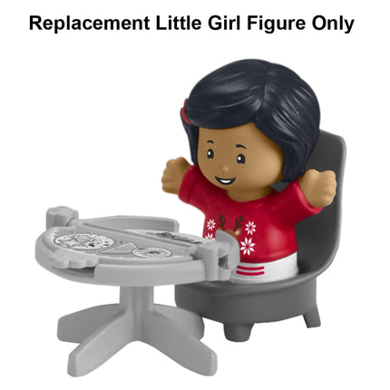 Replacement Part for Fisher-Price Little-People Advent Calendar Christmas Playset - HGP72 ~ Replacement Little Girl Figure Wearing Red and White Reindeer Outfit ~ Works Great with Many Sets!