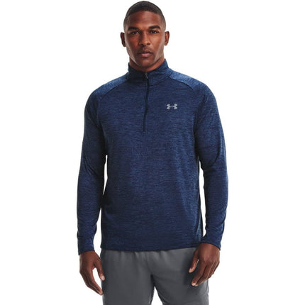 Under Armour Men's UA Tech 2.0 Long Sleeve Shirt Top with 1/2 Zip Ady/Ady XS