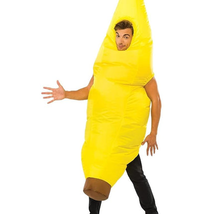 Rubies Costume Men's Inflatable Banana Costume, Yellow, Standard