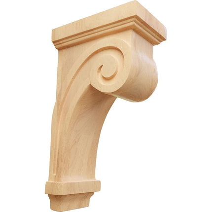 Ekena COR03X05X09SCRO 3 1/4-Inch Width x 5-Inch Depth x 9-Inch Height Scroll Corbel - Red Oak