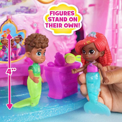 Just Play Ariel Jr Deluxe Atlantica Palace w/Bonus Figures, Kids Toys for Ages 3 Up