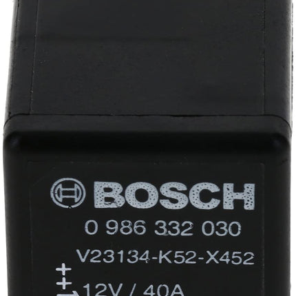 Bosch 0986332030 Mini Relay 12V 60A, IP5K4, Operating Temperature from -40 Degree to 85 Degree C, 4 Pin Relay