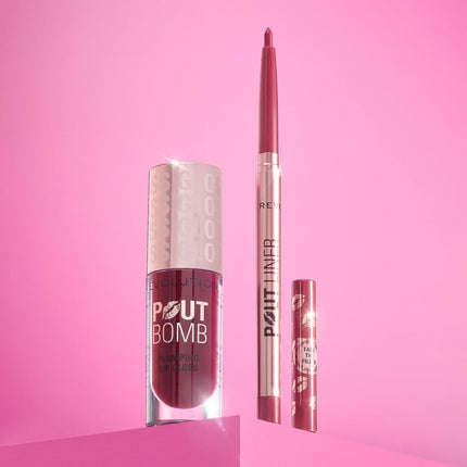 Revolution Pout Bomb Plumping Lip Liner Burnt Cherry Red