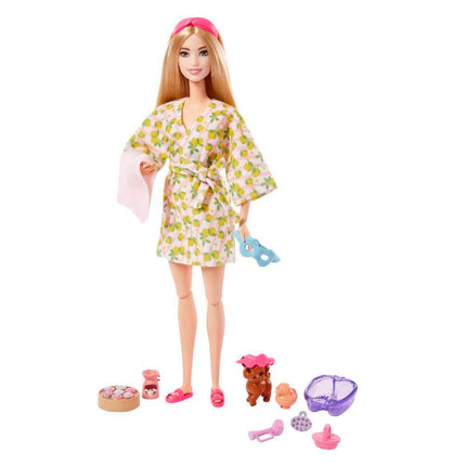 Barbie Doll, Kids Toys, Blonde Doll with Pet Puppy
