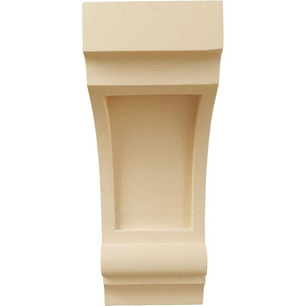 Ekena CORW04X05X10DIMA 4-Inch Width x 5-Inch Depth x 10-Inch Height Diane Recessed Wood Corbel - Maple