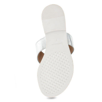 Aerosoles Women's Galen Flip-Flop, Silver Pu, 8 UK