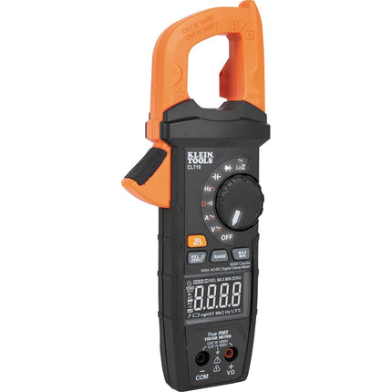 Klein Tools CL710 Pro Digital Clamp Meter with Illuminated Dial, 600A AC/DC Auto-Ranging, TRMS, NCVT, 6000 Count LCD, Measures Current, LOZ, Continuity, Frequency