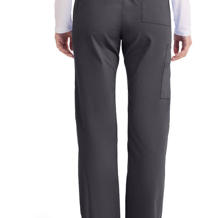 Pantalon cargo Dickies EDS Signature pour femme, avec cordon de serrage en popeline brossée douce 86206, étain, grande et haute