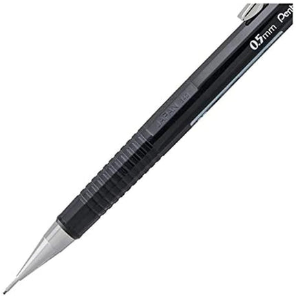 Pentel Sharp Mechanical Pencil - Pack Of 5 Black Mechanical Pencils 0.5 mm