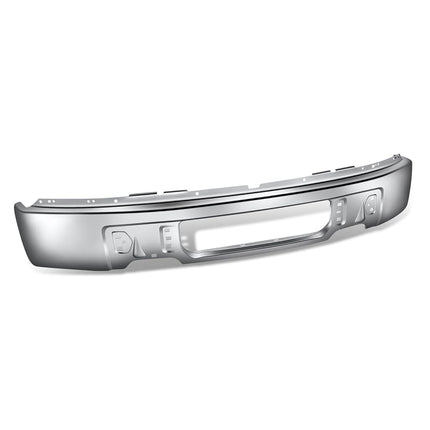 DNA MOTORING Parachoques delantero compatible con Ford F-150 09-14, sin recorte para faros antiniebla, cromado, BUMP-F-F15009-FB-02-CH