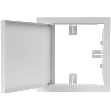Repa Market 6 x 6 Inch Access Panel for Drywall – White Galvanized Steel Wall Hole Cover, Door Panel, Cover Plates with Latch – Heavy-Duty Service Hatch for Plumbing, Electrical, HVAC Access Door