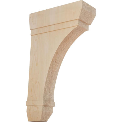 Ekena BKT02X06X10STMA 2 1/4" W x 6" D x 10" H Stockport Bracket, Maple