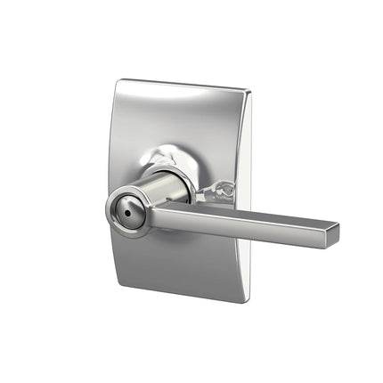 Schlage F40 LAT 625 CEN Century Collection Latitude Privacy Lever, Bright Chrome