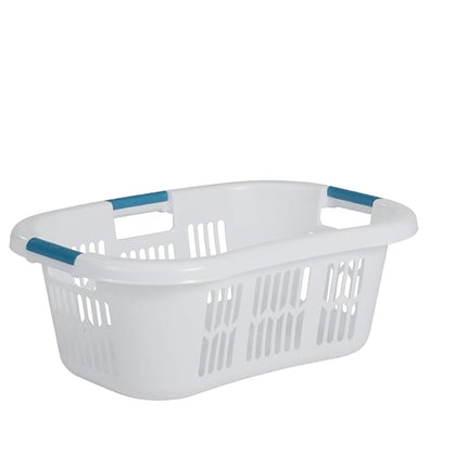 Rubbermaid Laundry Basket, White, 1.5 Bushel