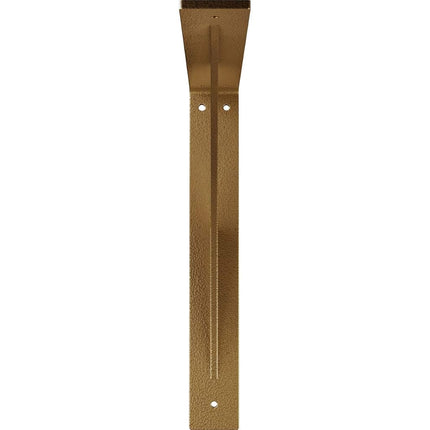 Ekena Millwork BKTM02X14X14LEHGO Steel Bracket Legacy, 2"W x 14"D x 14"H, Hammered Gold