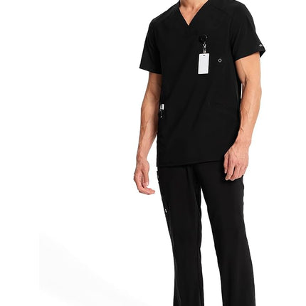 Cherokee Infinity CK900A Men's V-Neck Solid Scrub Top