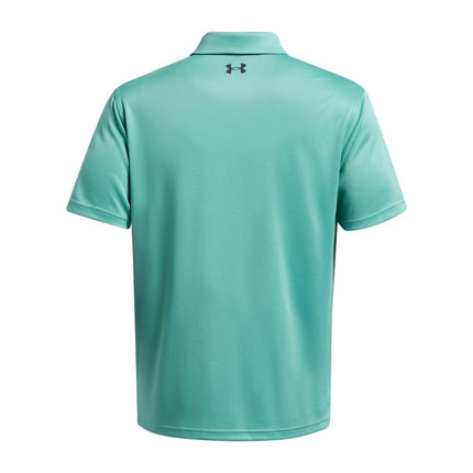 Under Armour Men's Tech Golf Polo, (957) Green Wave / / Pitch Gray, XS