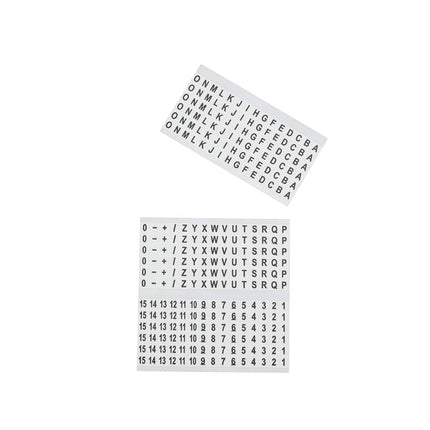 Klein Tools 56253 Wire Marker Book, Black Letters, Numbers, and Symbols