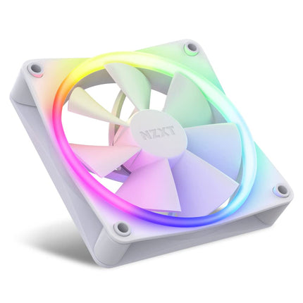 NZXT F120 RGB - 120mm PWM RGB PC Case Fan - White